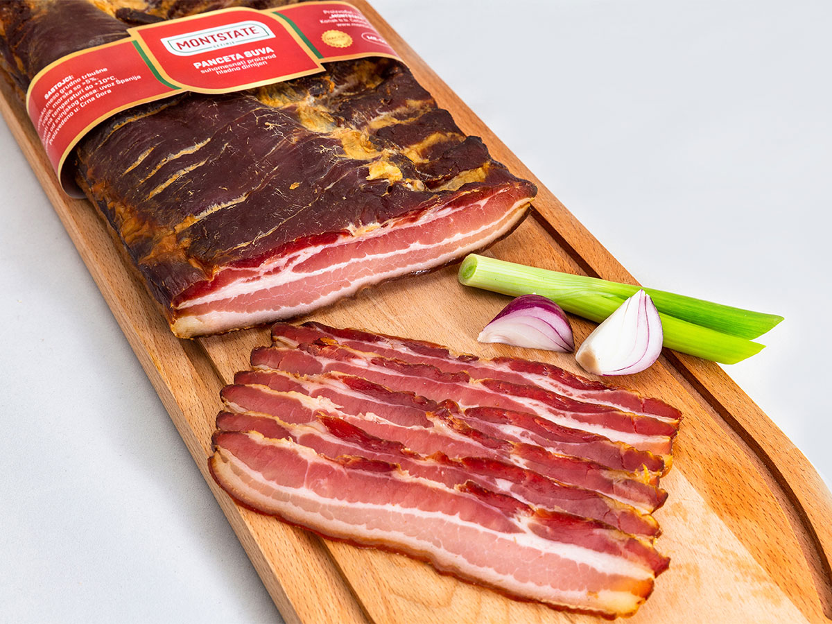 Dry-cured bacon
